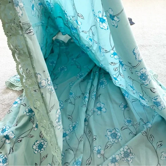 CORSET STORY NWT Tropical Mesh Panel Corset Dress Romantic Feminine Victorian - Picture 6 of 16